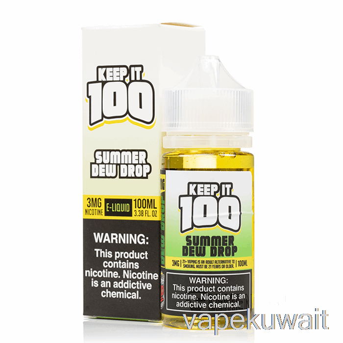 قطرة ندى الصيف - احتفظ بها 100 - 100 مل 3 ملغ من نظام Vape Pod